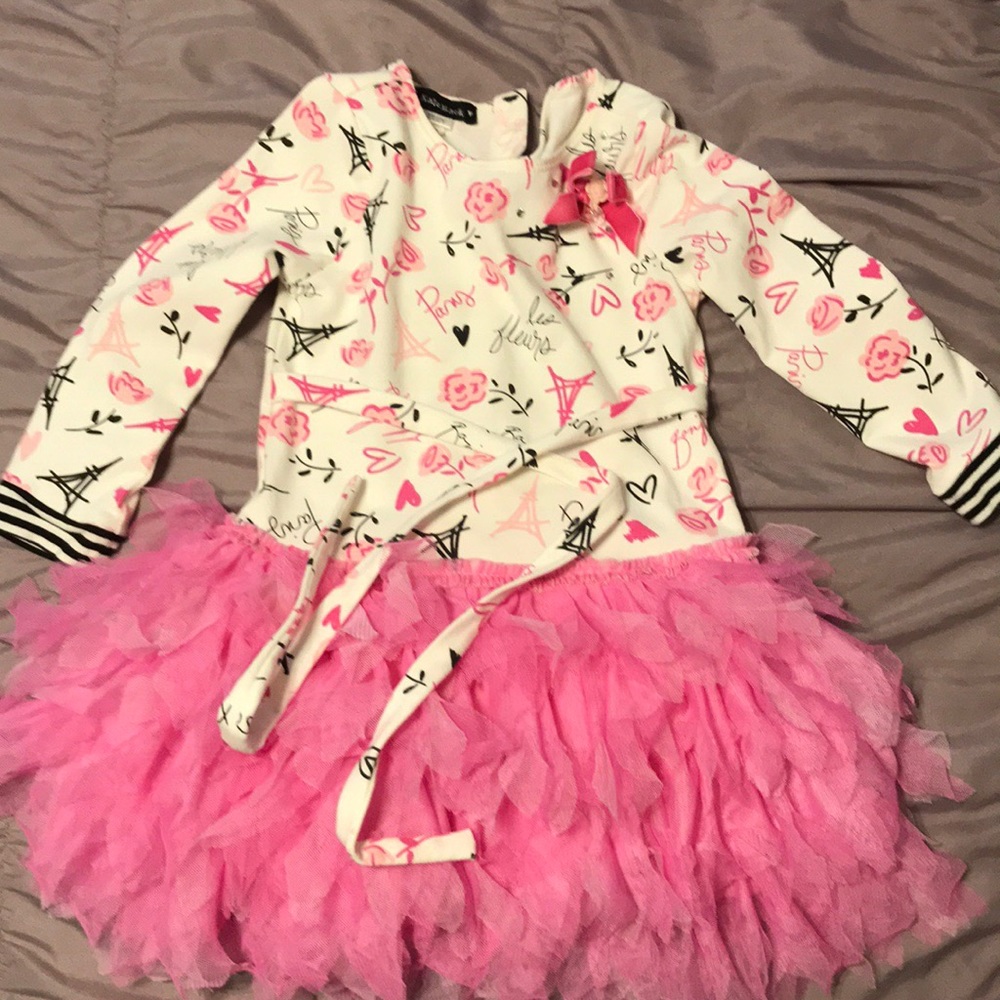 Girls Kate Mack Effiel Tower dress 2t worn once